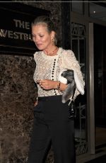 KATE MOSS Laves Westbury Hotel in London 09/14/2016