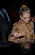 KATE MOSS Leave Chiltern Firehouse in London 09/20/2016
