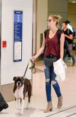 KATE UPTON at LAX Airport in Los Angeles 09/15/2016