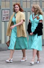 KATE WINSLET and JUNO TEMPLE on the Set of Woody Allen