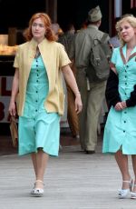 KATE WINSLET and JUNO TEMPLE on the Set of Woody Allen