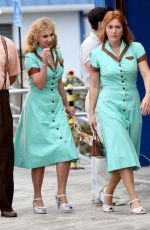 KATE WINSLET and JUNO TEMPLE on the Set of Woody Allen