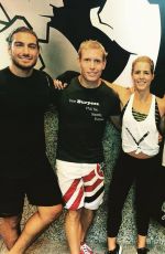 KATIE CASSIDY at UFC Training with Cast of Arrow in Vancouver 09/01/2016
