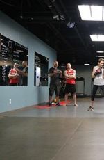 KATIE CASSIDY at UFC Training with Cast of Arrow in Vancouver 09/01/2016