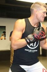 KATIE CASSIDY at UFC Training with Cast of Arrow in Vancouver 09/01/2016