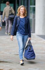 KATIE DERHAM Leaves BBC Breakfast Studios in Manchester 09/02/2016