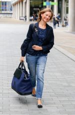 KATIE DERHAM Leaves BBC Breakfast Studios in Manchester 09/02/2016