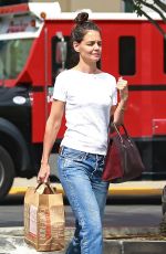 KATIE HOLMES Out for Shopping in Westlake Village 09/27/2016