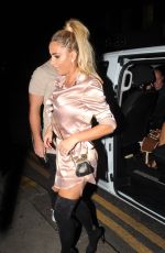 KATIE PRICE Night Out in London 09/18/2016