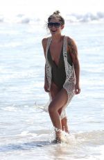 KATIE WAISSEL in Swimsuit at a Beach in Santa Monica 09/19/2016