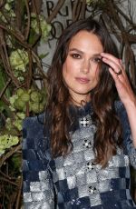 KEIRA KNIGHTLEY at Chanel Fine Jewelry Dinner at Bergdorf Goodman in New York 09/06/2016