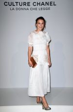 KEIRA KNIGHTLEY at Culture Chanel Exhibition Opening in Venice 09/15/2016