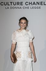 KEIRA KNIGHTLEY at Culture Chanel Exhibition Opening in Venice 09/15/2016
