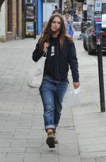 KEIRA KNIGHTLEY Out and About in London 09/28/2016