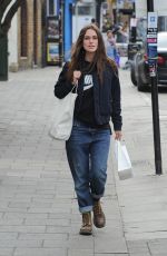 KEIRA KNIGHTLEY Out and About in London 09/28/2016