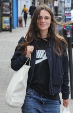 KEIRA KNIGHTLEY Out and About in London 09/28/2016