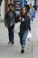 KEIRA KNIGHTLEY Out and About in London 09/28/2016