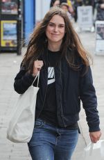 KEIRA KNIGHTLEY Out and About in London 09/28/2016