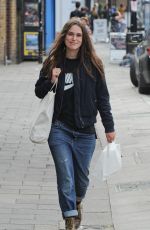 KEIRA KNIGHTLEY Out and About in London 09/28/2016