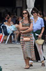 KEIRA KNIGHTLEY Out and About in Venice 09/15/2016