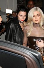 KENDALL and KYLIE JENNER at Catch Restaurant in West Hollywood 09/23/2016