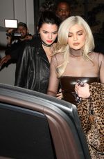 KENDALL and KYLIE JENNER at Catch Restaurant in West Hollywood 09/23/2016