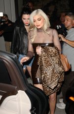 KENDALL and KYLIE JENNER at Catch Restaurant in West Hollywood 09/23/2016