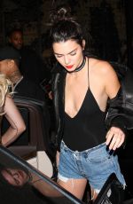 KENDALL and KYLIE JENNER at Catch Restaurant in West Hollywood 09/23/2016