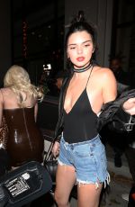 KENDALL and KYLIE JENNER at Catch Restaurant in West Hollywood 09/23/2016