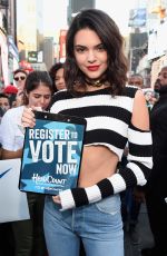 KENDALL JENNER at MTV Total Registration Live at Times Square in New York 09/27/2016