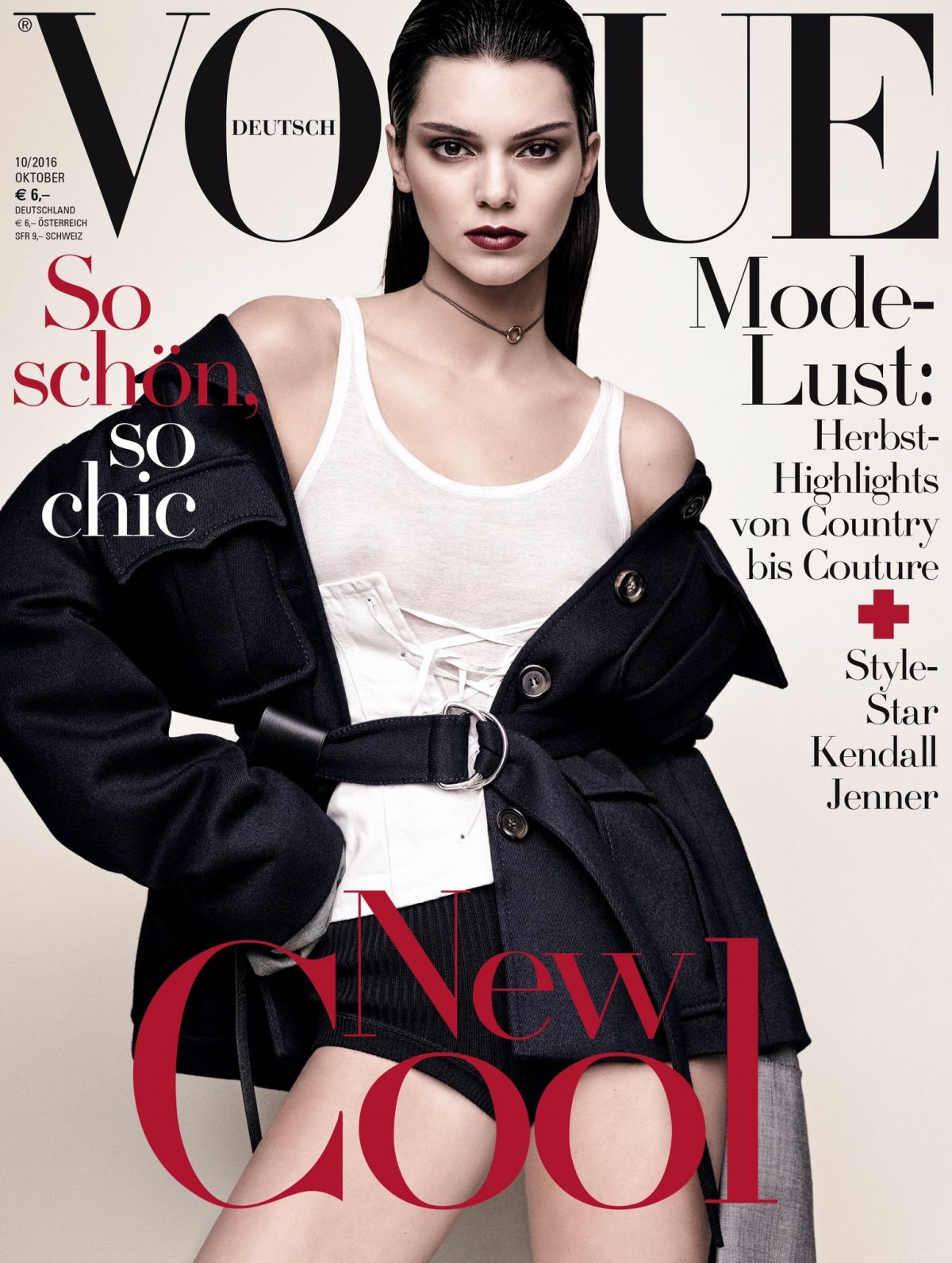 KENDALL JENNER in Vogue Magazine, Germany Octobre 2016 Issue - HawtCelebs