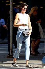 KENDALL JENNER Leaves a Fitting in New York 09/13/2016