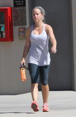 KENDRA WILKINSON in Leggings Leaves a Gym in Los Angeles 09/02/2016