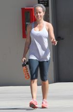 KENDRA WILKINSON in Leggings Leaves a Gym in Los Angeles 09/02/2016