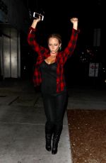 KENDRA WILKINSON Night Out in Hollywood 09/14/2016
