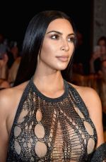 KIM and KOURTNEY KARDASHIAN at Balmain Fashion Show at Paris Fashion Week 09/29/2016