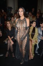 KIM and KOURTNEY KARDASHIAN at Balmain Fashion Show at Paris Fashion Week 09/29/2016