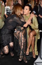 KIM and KOURTNEY KARDASHIAN at Balmain Fashion Show at Paris Fashion Week 09/29/2016