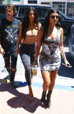 KIM and KOURTNEY KARDASHIAN Out and About in Miami 09/16/2016