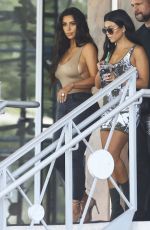 KIM and KOURTNEY KARDASHIAN Out and About in Miami 09/16/2016