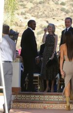 KIM KARDASHIAN and Kanye West at Wedding of Their Friends in Simi Valley 09/23/2016