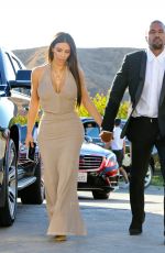 KIM KARDASHIAN and Kanye West at Wedding of Their Friends in Simi Valley 09/23/2016