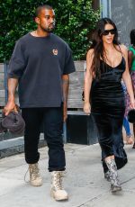 KIM KARDASHIAN and Kanye West Out in New York 09/14/2016