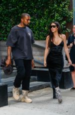 KIM KARDASHIAN and Kanye West Out in New York 09/14/2016