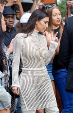 KIM KARDASHIAN Arrives Kylie and Kendall Jenner Pop Up Event in New York 09/07/2016