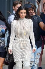 KIM KARDASHIAN Arrives Kylie and Kendall Jenner Pop Up Event in New York 09/07/2016