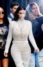 KIM KARDASHIAN Arrives Kylie and Kendall Jenner Pop Up Event in New York 09/07/2016