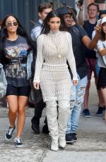 KIM KARDASHIAN Arrives Kylie and Kendall Jenner Pop Up Event in New York 09/07/2016