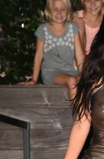 KIM KARDASHIAN in Sheer Dress Leaves Her Hotel in New York 09/06/2016