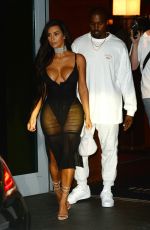 KIM KARDASHIAN Leaves Her Hotel in Miami 09/17/2016